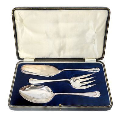 James Deakin &amp; Sons (Sheffield 1865) - Set da portata da 3 pezzi Con scatola