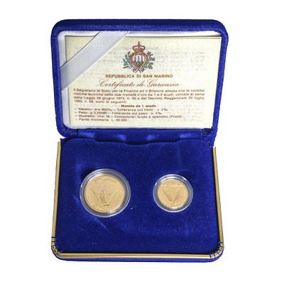 Coniazione di scudi d'oro dello Stato a corso legale, 1995 - Coniazione di scudi d'oro dello Stato 