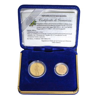 Coniazione di scudi d'oro dello Stato a corso legale, 1997 - Coniazione di scudi d'oro dello Stato 