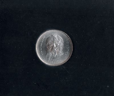 Coniazione Ufficiale di una monete speciale in argento a corso legale da L.1000 Millesimo 1978 commemorativa del 150&deg; anniversario della nascita di Leone Tolstoj, 1978