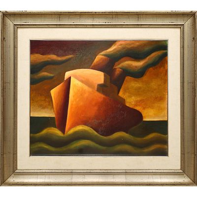 Gaetano Tranchino (Siracusa 1938) - Nave - Gaetano Tranchino (Siracusa 1938) - Nave h cm 50X60 in 