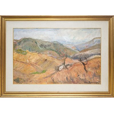 Elio Romano (Trapani 1909 - Catania 1996) - Paesaggio siciliano, Monti Nebrodi, 20&deg; secolo - El 