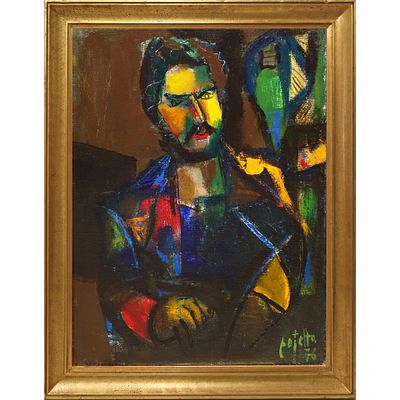 Guido Pajetta (Monza 1898 - Milano 1987) - Uomo tenebroso, 1976 - Guido Pajetta (Monza 1898 - 