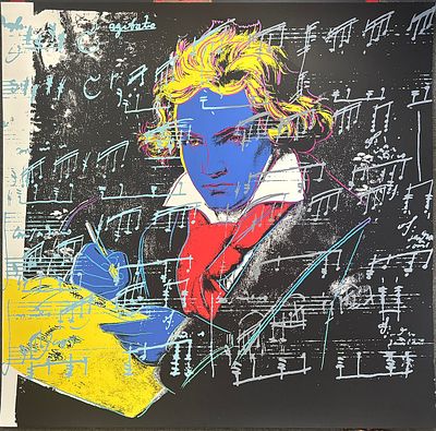 Andy Warhol Serigraph Beethoven. Andy Warhol Serigraph from the Portfolio of four screenprints 