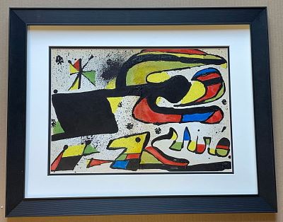 Joan Miro Original Lithograph from 1965. Joan Miro Original Lithograph 1965. Approx 24x18 
