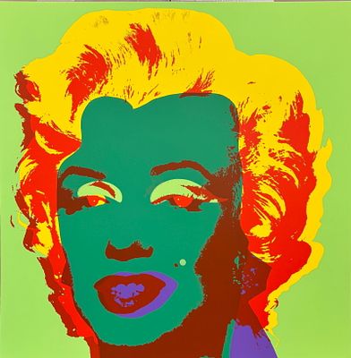 Marilyn Monroe Andy Warhol Serigraph Limited Edition Sunday B. Morning. Andy Warhol Serigraph 