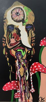 Original on canvas by Art Chorny. Approx 30x24 inches One of a kind original Hand signed by the 