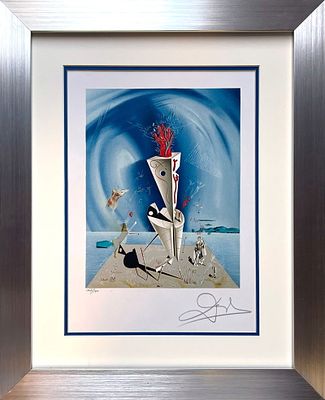 Salvador Dali Limited edition hand signed and numbered Lithograph. Salvador Dali Lithograph Hand 
