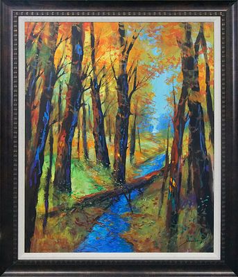 Michael Schofield Original on canvas 40 x 30 inches image size landscape. Michael Schofield 