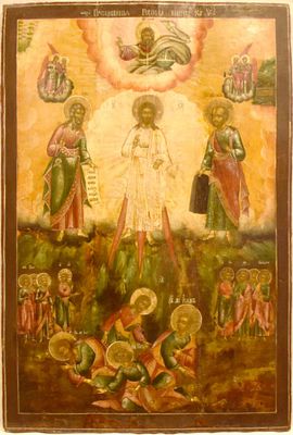 [Large]. Russian icon "Transfiguration of Jesus Christ". - Russia, 18th century. - 117x78 cm. D 