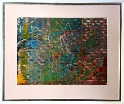 Снытко М.В. &laquo;Музыка любви&raquo; 1991 год. Шелкография. Размер 35з47 см.