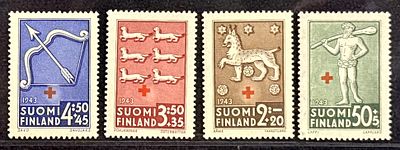Финляндия. Красный крест. 1943 год. **