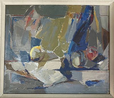 Арутюнян "Натюрморт" ИВ23 Холст, масло. Размер 50х60 см. Дарственная надпись автора на обороте.