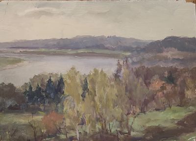 Дородницын В.П. 1960-е годы. АЛ23 Картон, масло. Размер 26х37 см. Дородницын Вениамин Павлович 