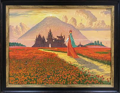 Иванов В.Б. "Мокошь" 2010 год. Холст, масло. Размер 45х60 см. Макошь (Мокошь, Мокоша, Мокуша) 