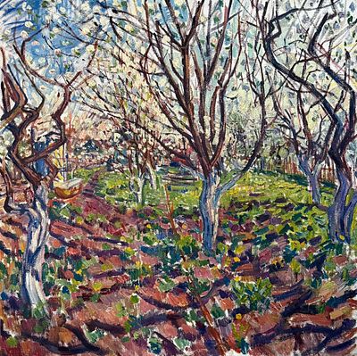 Карабчиевский Д.Ю. 1980-е годы. МР23 Холст, масло. Размер 108х108 см. Дмитрий Юрьевич 