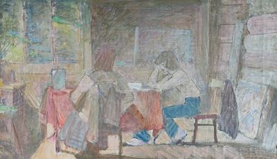 Коровин Ю.Д. ГЗ23 Холст без подрамника, масло. Размер 46х80 см. Подтверждение авторства от сына 