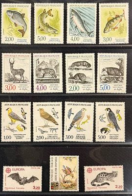 Франция. Фауна. 1984-1990 годы. **. Цена по каталогу: 23,2€
