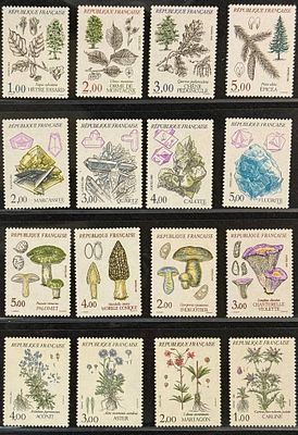 Франция. Флора. 1983-1987 годы. **. Цена по каталогу: 21€