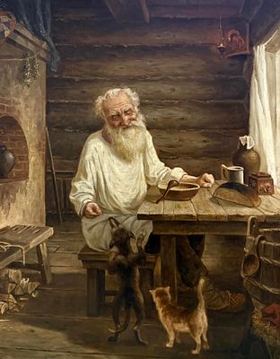 Шишкин А.А "Семья" 2026 год. МР23 Холст, масло. Размер 70х55 см. Подпись автора в правом нижнем 