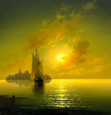 Кириллов С. "У дальних берегов" 2025 год. Холст, масло. Размер 40х40 см. Подпись автора в левом 