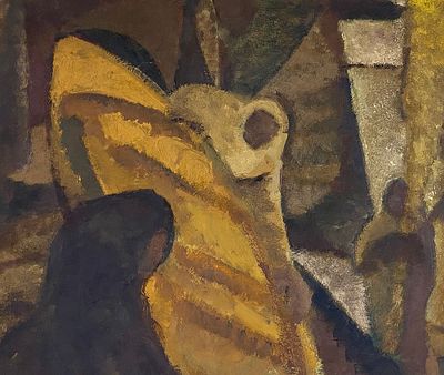 Гедикян В.М. "Спуск новой ладьи" 1967 год. БГ23 Картон, масло. Размер 70,5х58,5 см. Гедикян 