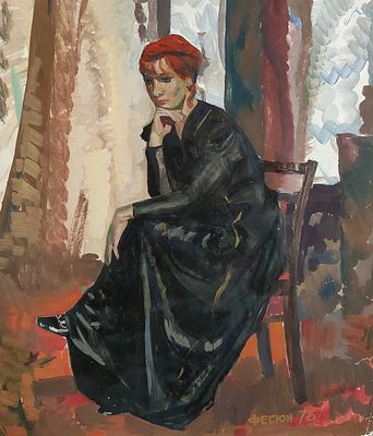 Фесюн В.П. 1978 год. ДМ26 Бумага, масло. Размер 65х57 см. Подпись автора в правом нижнем углу. Ф 