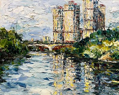 "Москва река" Утина Г. Холст, масло. Размер 50&times;40