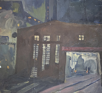 Авруцевич В.А. 1950-е годы. ГЗ23 Картон, гуашь. Размер 46,5х42 см.