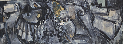Заславская С.А. 1950-е годы. ГЗ23 Картон, гуашь. Размер 47х71 см. Заславская Суламифь 