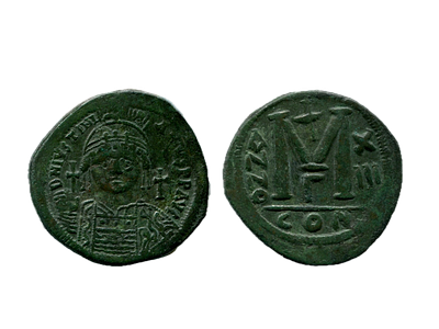 Фоллис. Византия. Юстиниан I. 527-565 годы. &AElig;. 22.89 г, 39 мм