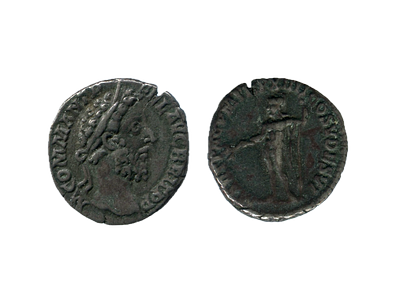 Денарий. Римская империя. Коммод. 176-192 годы. Серебро. 2.43 г, 16 мм