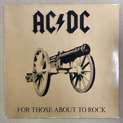 AC/DC. For those about to rock, we salute you. 1981. Germany. NM
