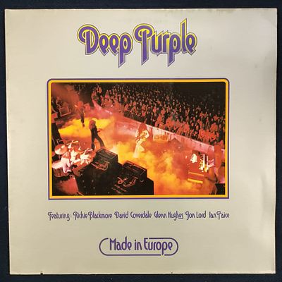 Deep purple. Made in Europe. 1976. Germany. NM