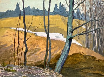 Гапоненко А.Т. 1960-е годы. ГЗ23 Бумага, гуашь. Размер 46х34 см. Гапоненко Алексей Тарасович 