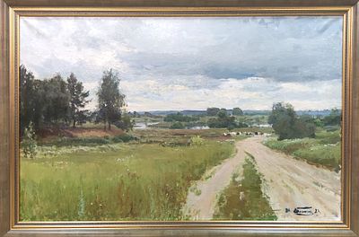 Богатов И. "Хмурый день" 2023 год. РС23 Холст, масло. Размер 59х92 см. Богатов Илья. Живописец. 