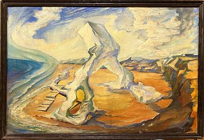 Филатов И.Г. "Сюрреализм" 1966 год. БГ23 Холст, масло. Размер 40х60 см. Филатов Игорь 