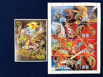 Мали.
1994. Серия: Доисторические животные. Квартблок и блок. Состояние: MNH.
. Mi 1203-1219, BL42A