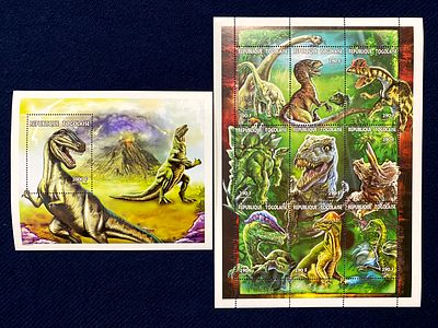 Того.
1997. Серия: Доисторические животные. Квартблок и блок. Состояние: MNH.
. Mi 2628-2636, BL418