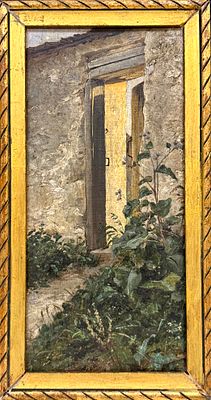 Дубовской Н.Н. (?) 1880-е годы. НЗ25 Холст на доске, масло. Размер 27х13 см. Николай 