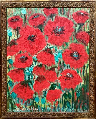 Горшкова Т.В. &laquo;Маки&raquo; 2005 год. Холст, масло. Размер 50х40 см.