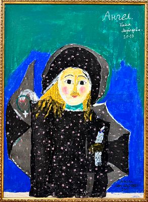 Медведева Е. "Ангел" 2013 год. ГМ25 Холст, масло. Размер 82,5х59,5 см.
. "Медведева Екатерина. 