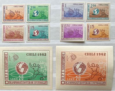 Албания. 1962. Серия Чемпионат мира по футболу 1962 года. Состояние: MNH. Албания. 1962. Серия 