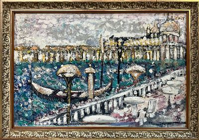Горшкова Т.В. &laquo;Венеция в феврале&raquo; 2002 год. Холст, масло. Размер 40х60 см.