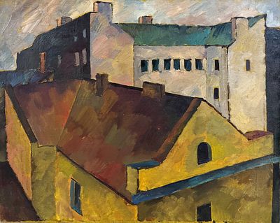 Ротанов Н.М. 1990-е годы. БВ25 Холст, масло. Размер 102х82 см. Подпись автора на обороте. Ротанов 
