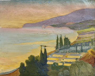 Андриенко-Нечитайло М.Ф. БВ25 Холст, масло. Размер 101х80 см. Имеются осыпи. Михаил Федорович 