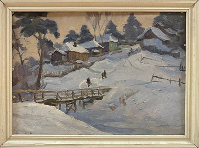 Калмыков Н.П. 1970 год. АЛ23 Картон, масло. Размер 50х70 см. Калмыков Николай Петрович 