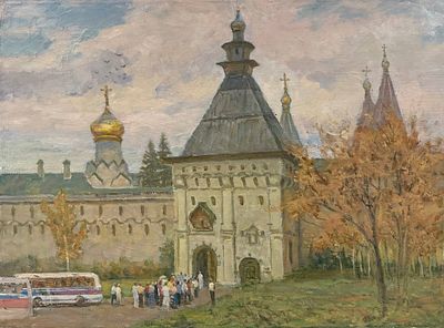 Маркин В.А. "Коломенский кремль" АЛ23 Холст, масло. Размер 55х74 см. Маркин Виталий 