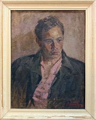 Аносов В.М. "Портрет Умнова М.В." 1938-39 год. АЛ23 Холст, масло. Размер 58х47,5 см. Аносов 