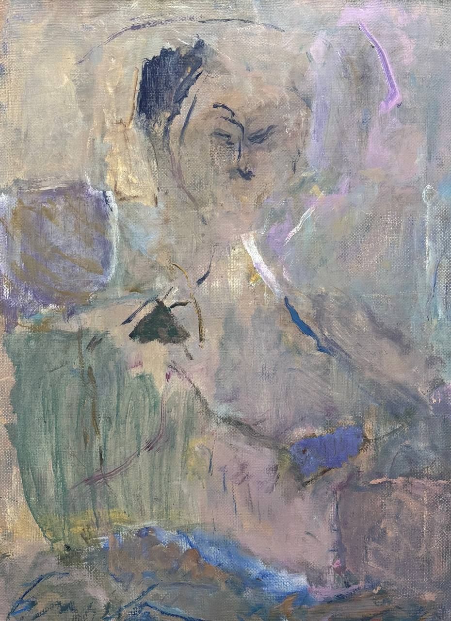 Башлыков В.И. &laquo;Полуфигура&raquo; 2012 год. КЛ23 Холст, акрил. Размер 80х60 см. Подпись автора в левом 